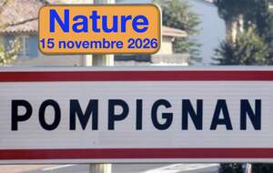 Pompignan Nature 15 novembre 2026